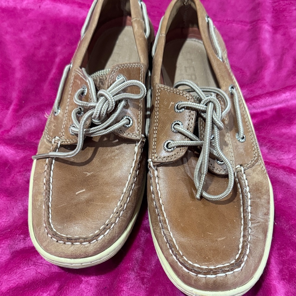 Sperry Tan Leather Loafers
